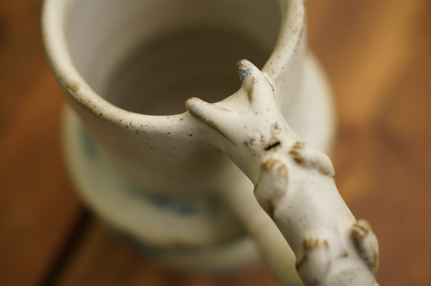 White Caterpillar Jug Vase