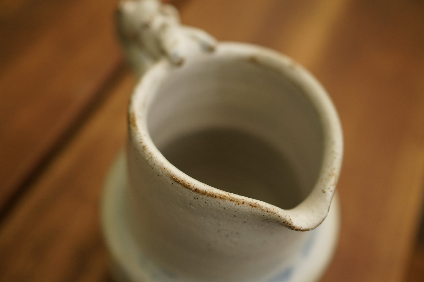 White Caterpillar Jug Vase