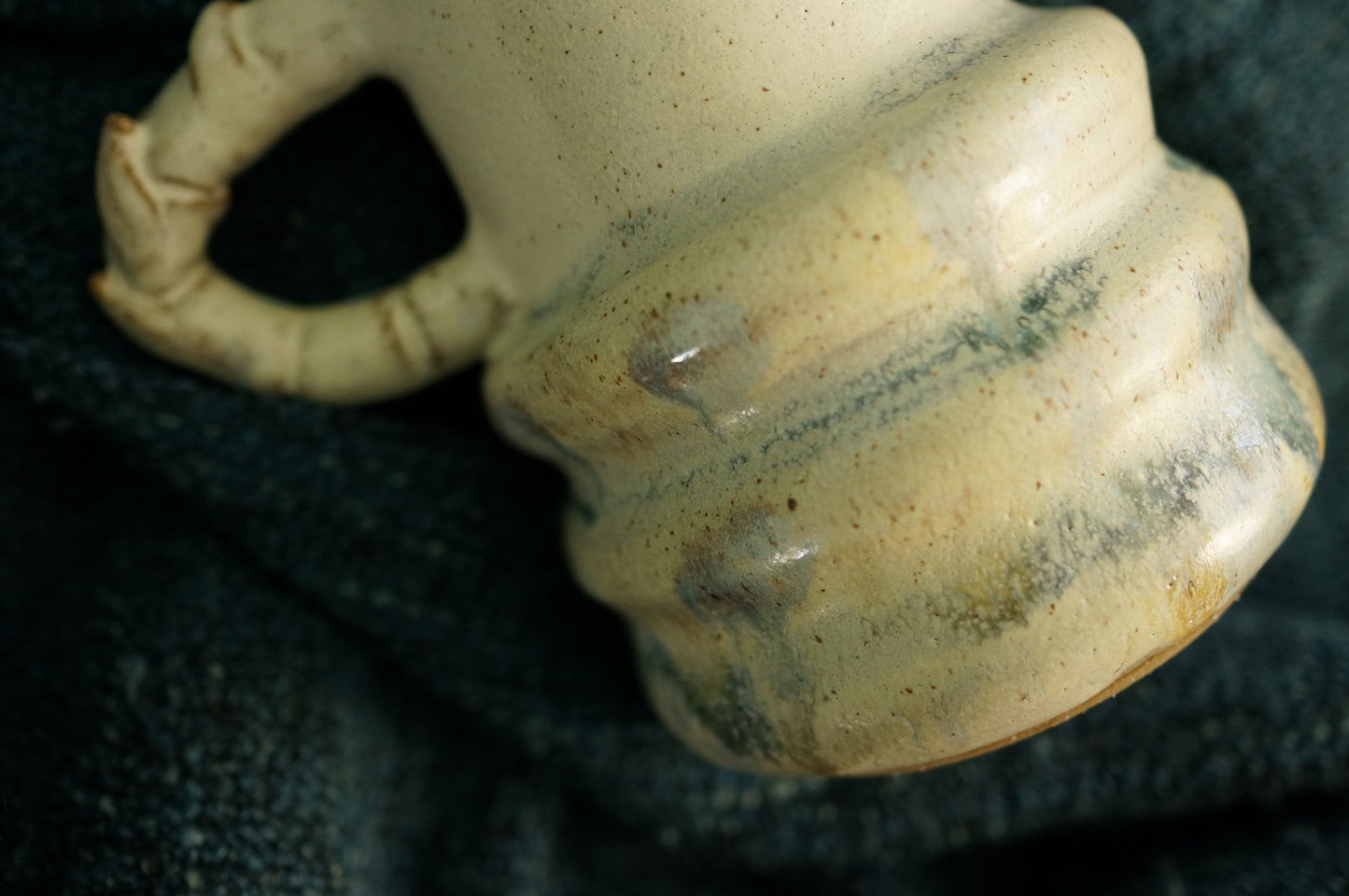 White Caterpillar Jug Vase