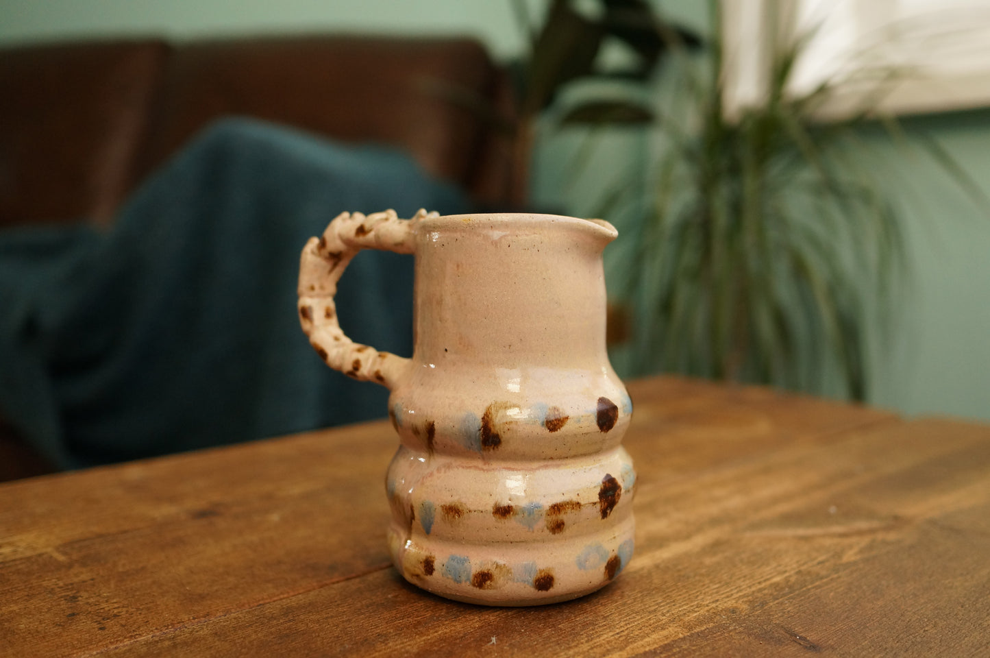 Pink Caterpillar Jug Vase