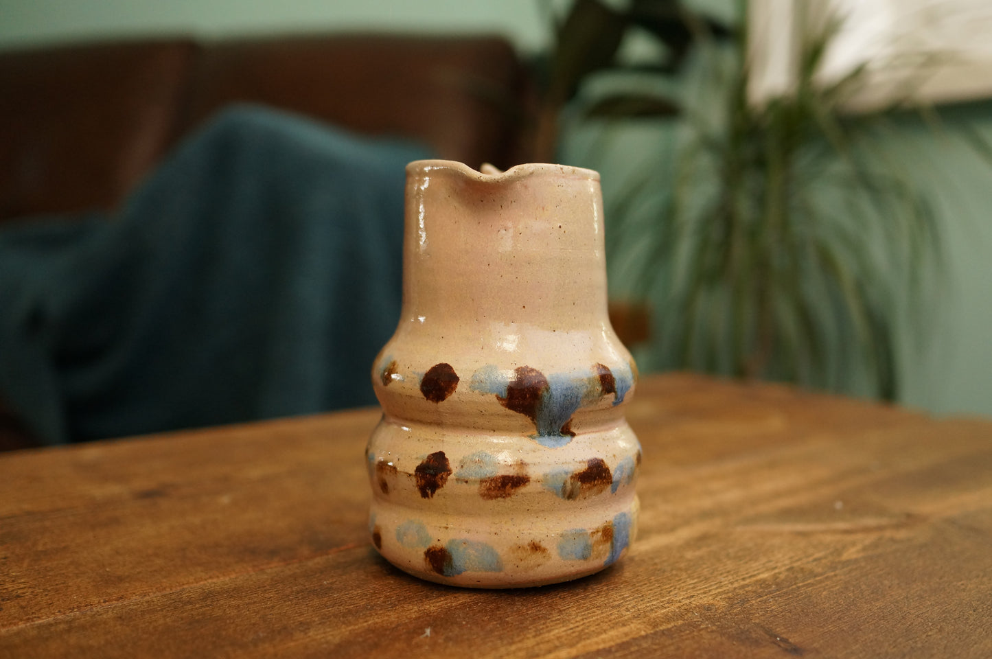 Pink Caterpillar Jug Vase