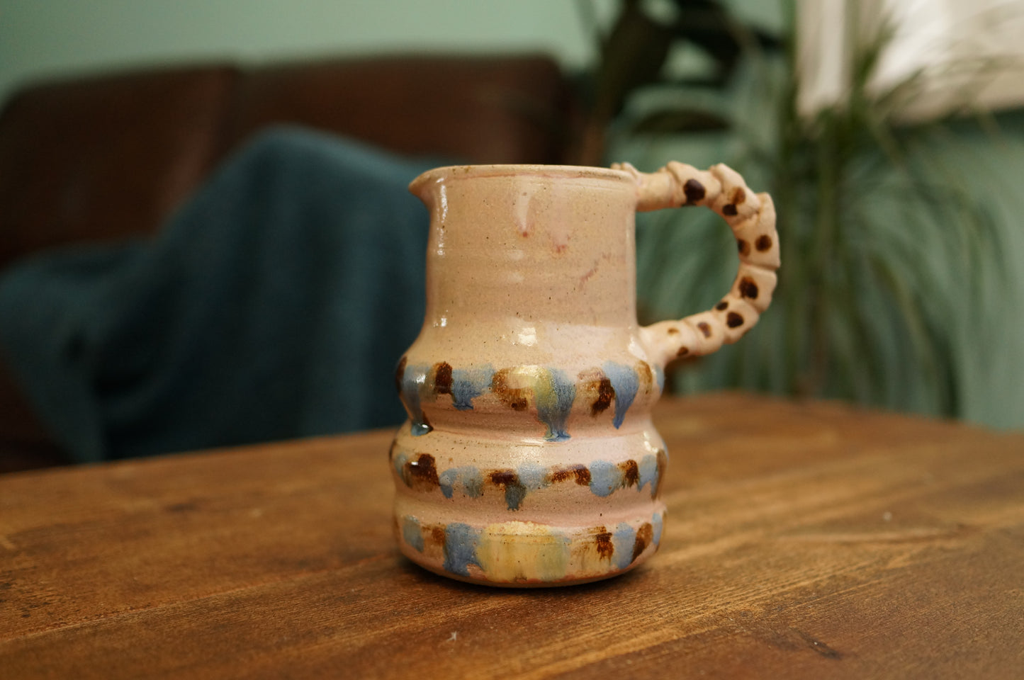 Pink Caterpillar Jug Vase