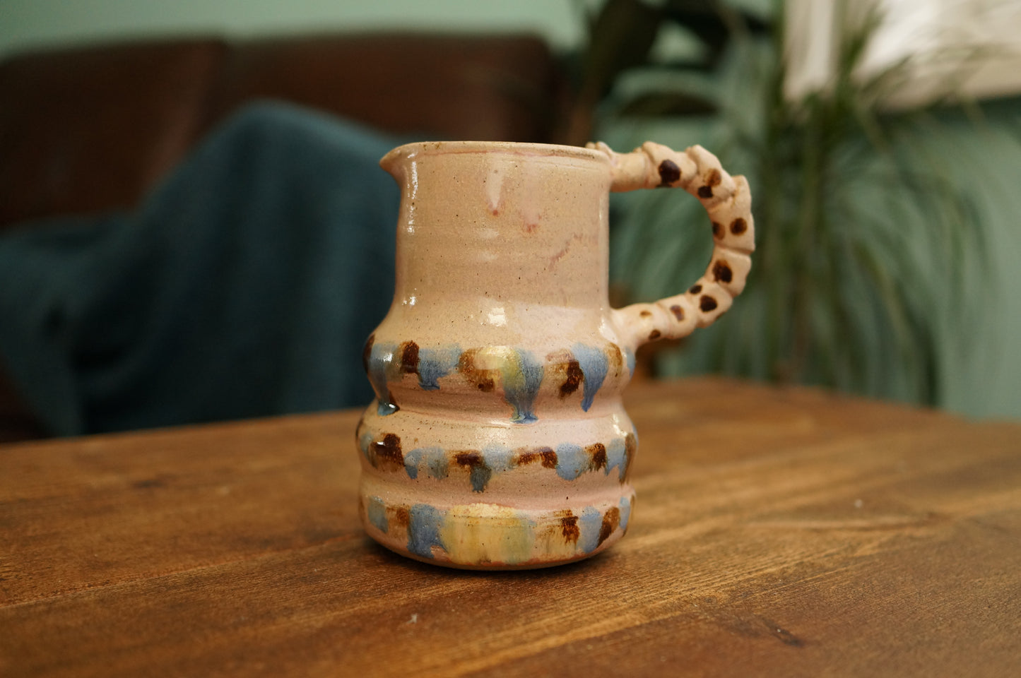 Pink Caterpillar Jug Vase