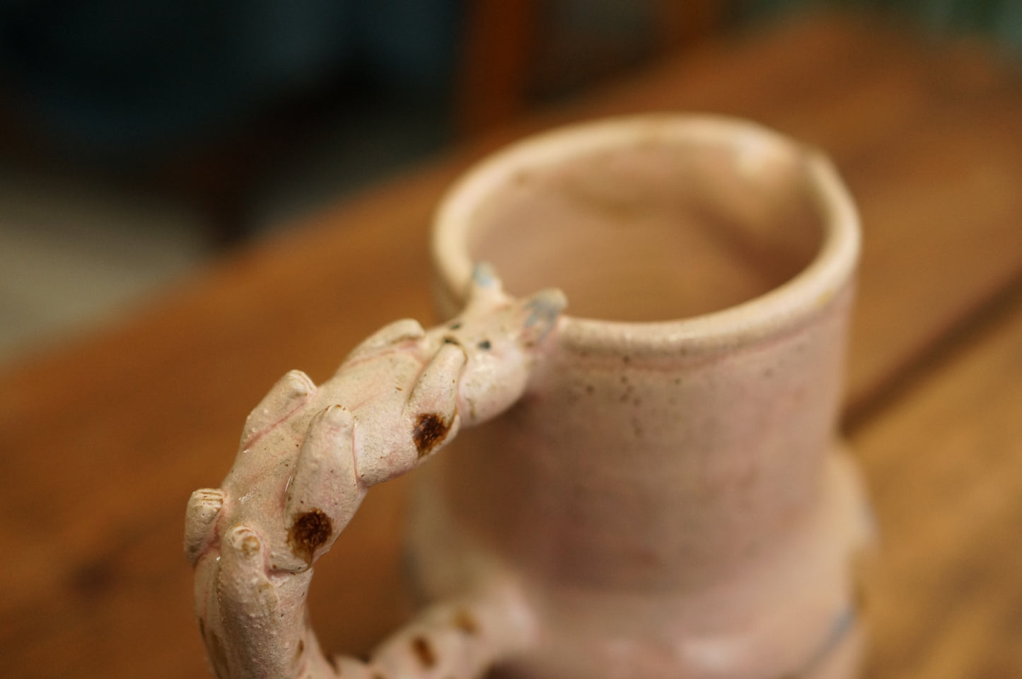 Pink Caterpillar Jug Vase