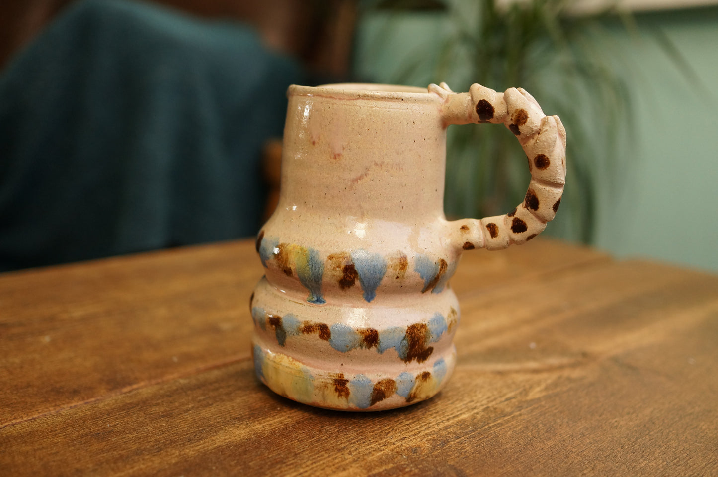 Pink Caterpillar Jug Vase