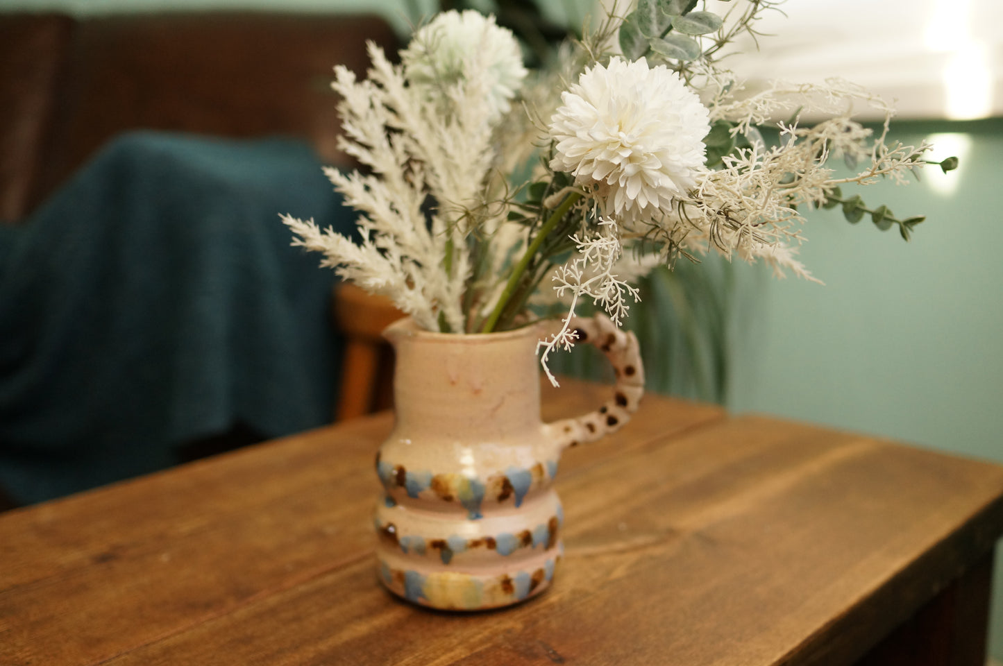 Pink Caterpillar Jug Vase