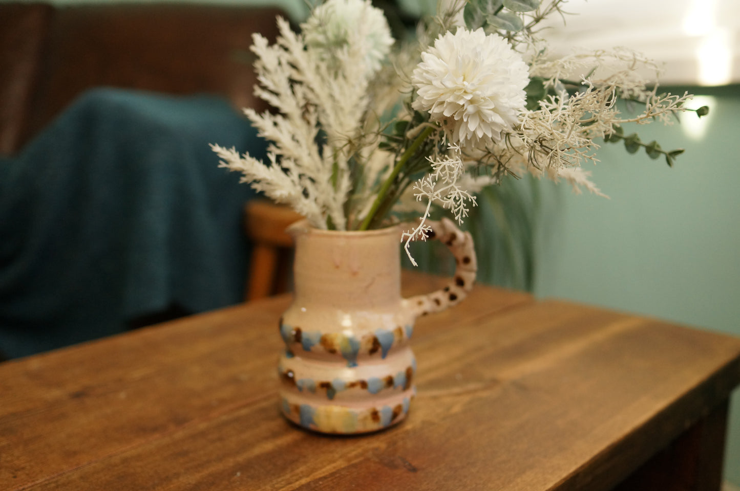 Pink Caterpillar Jug Vase