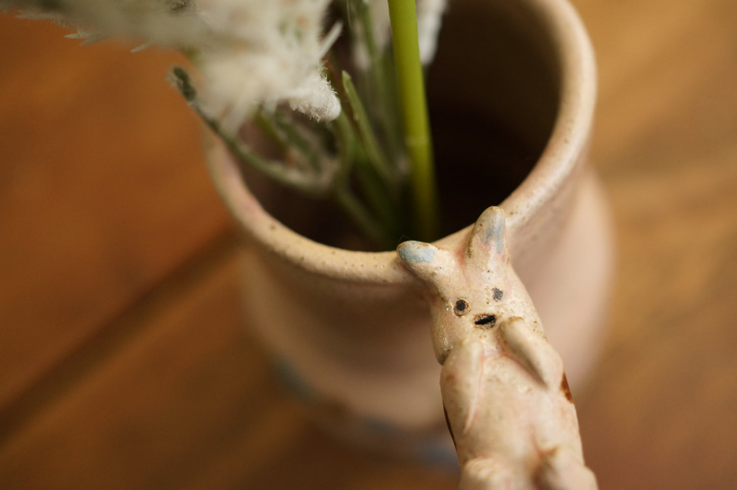 Pink Caterpillar Jug Vase