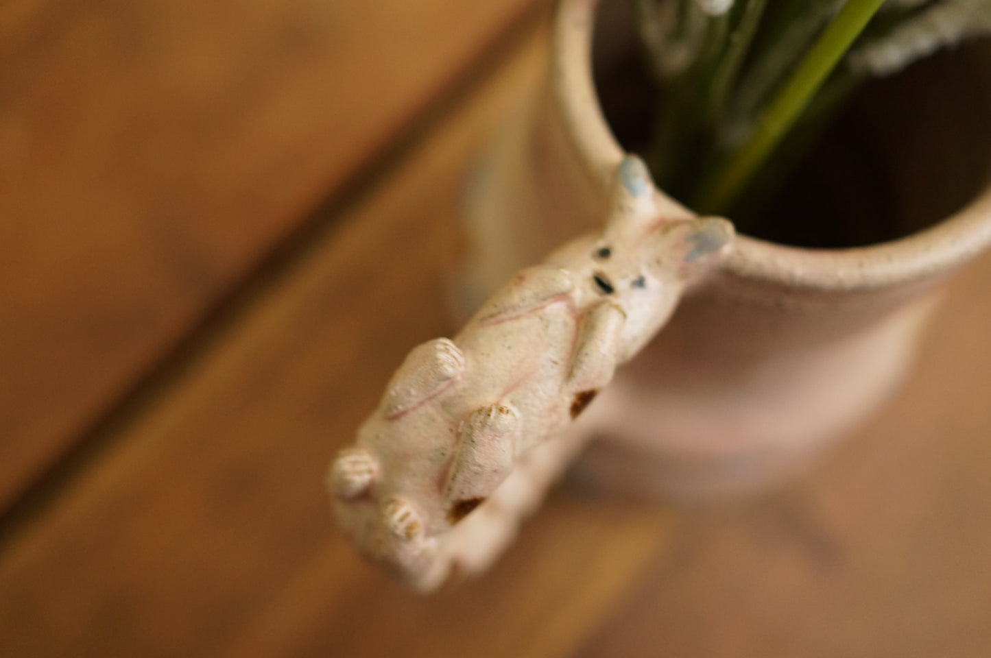 Pink Caterpillar Jug Vase