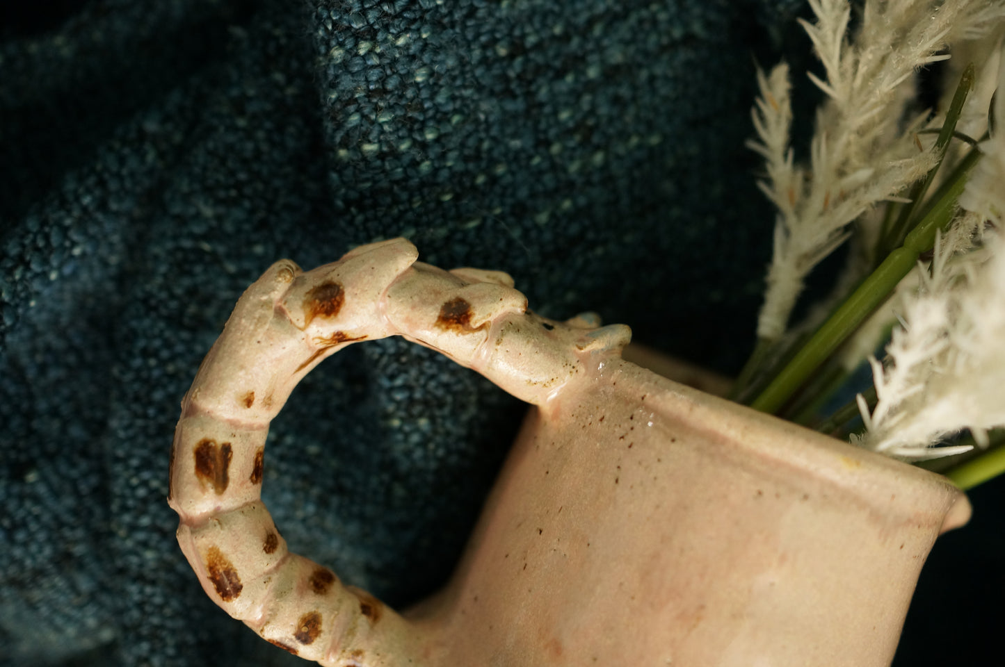 Pink Caterpillar Jug Vase