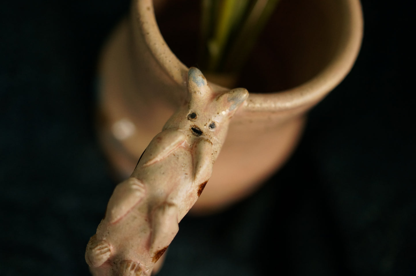 Pink Caterpillar Jug Vase