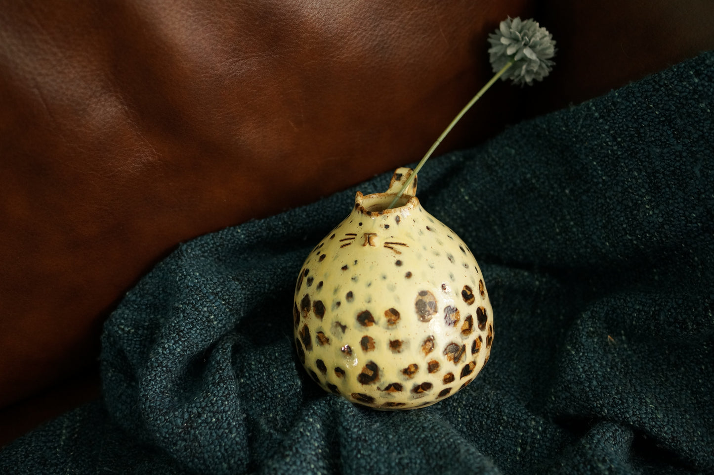 Leopard Vase