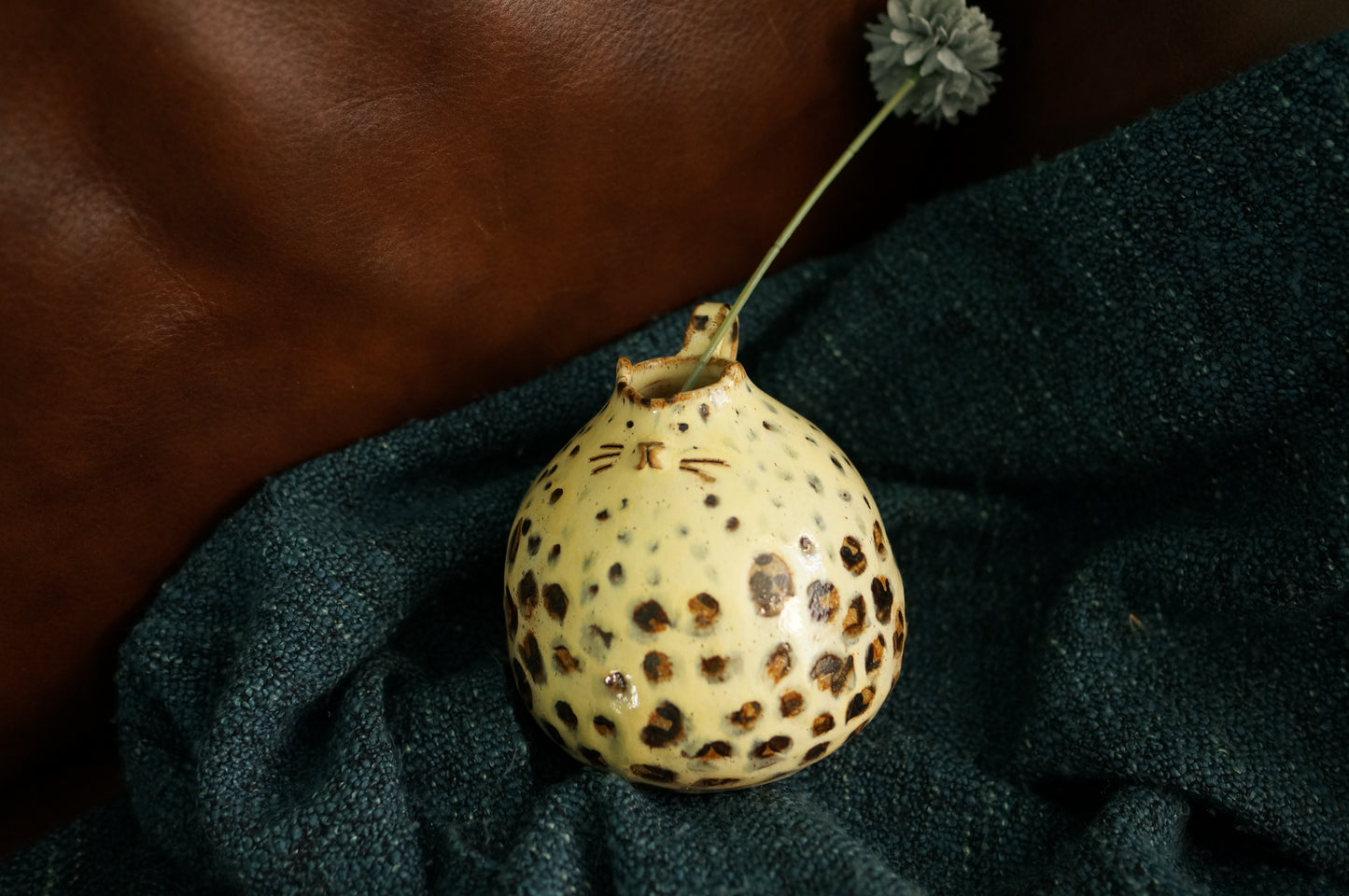 Leopard Vase