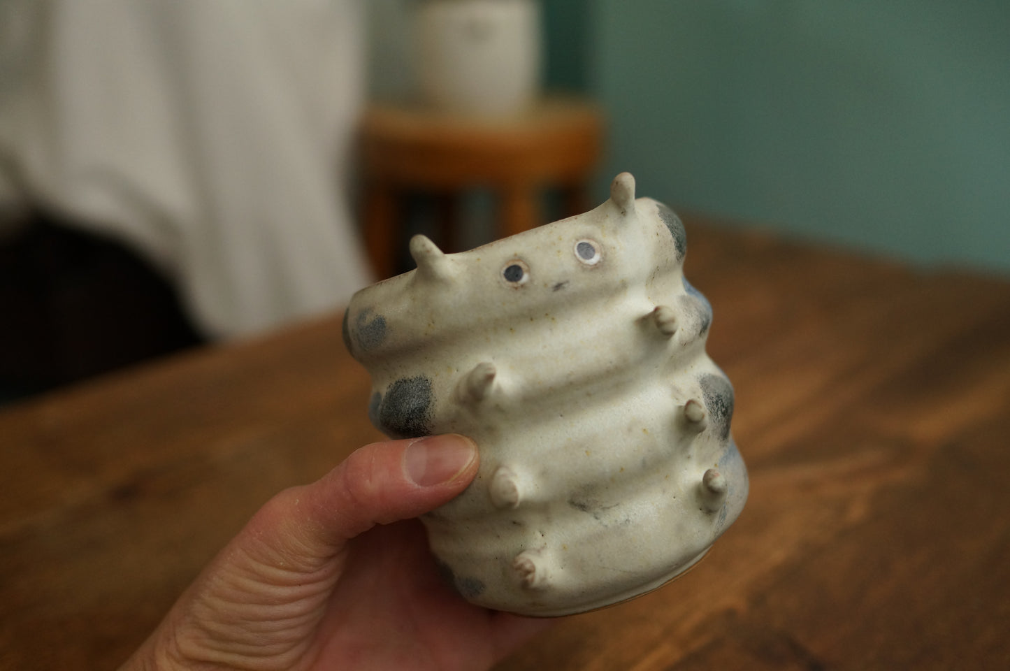 White Caterpillar Mug