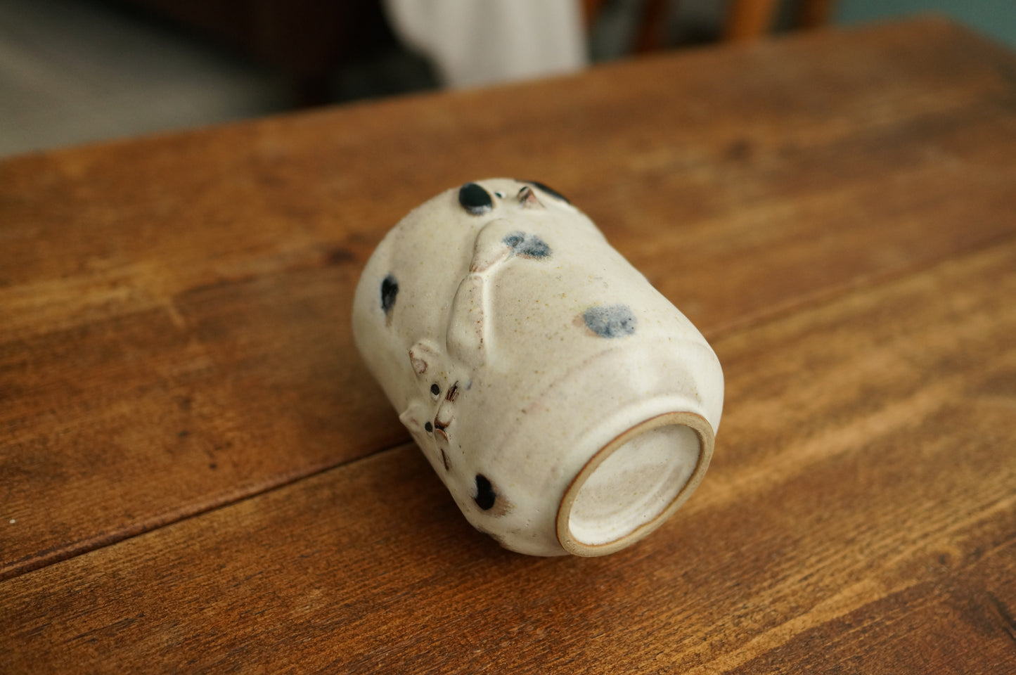 Handbuilt Dog and Cat Cup