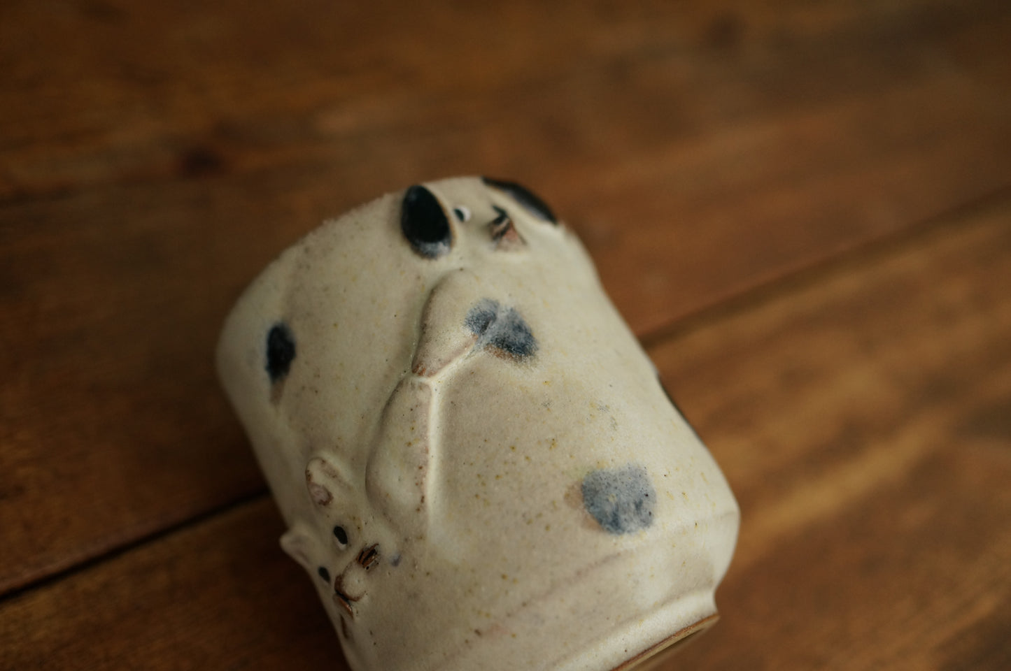 Handbuilt Dog and Cat Cup