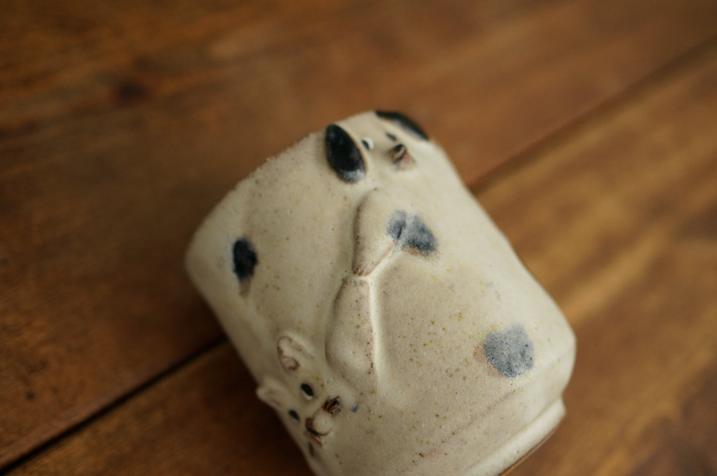 Handbuilt Dog and Cat Cup