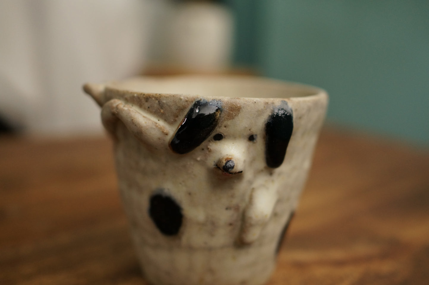 Handbuilt Dog and Cat Cup