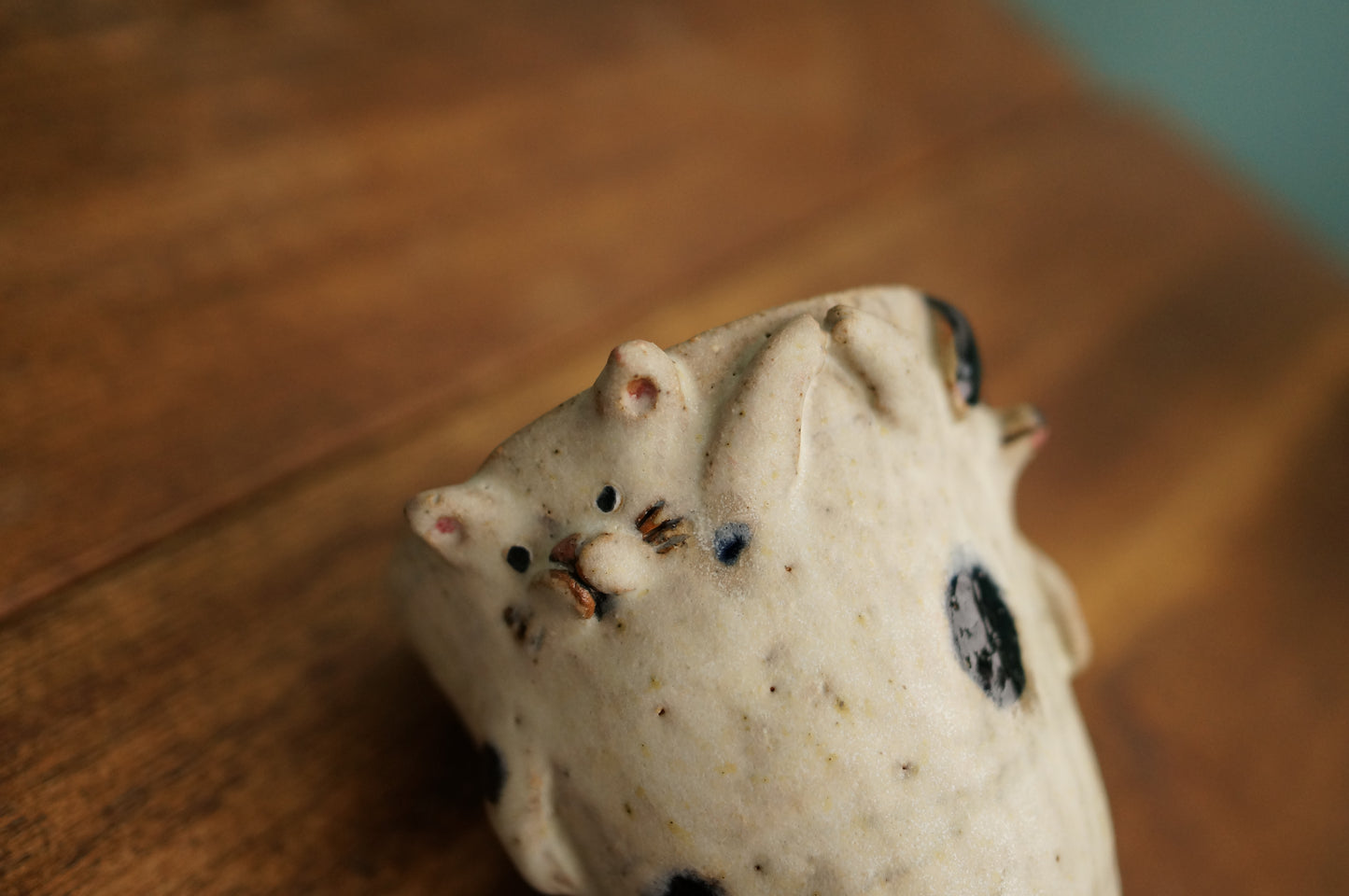 Handbuilt Dog and Cat Cup
