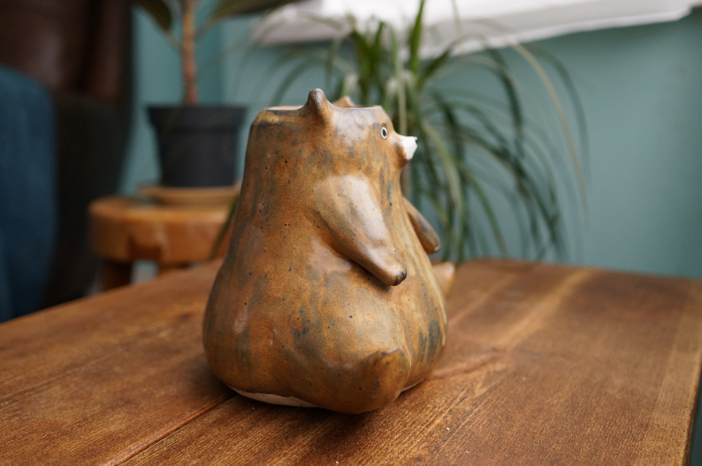 Brown Bear Vase