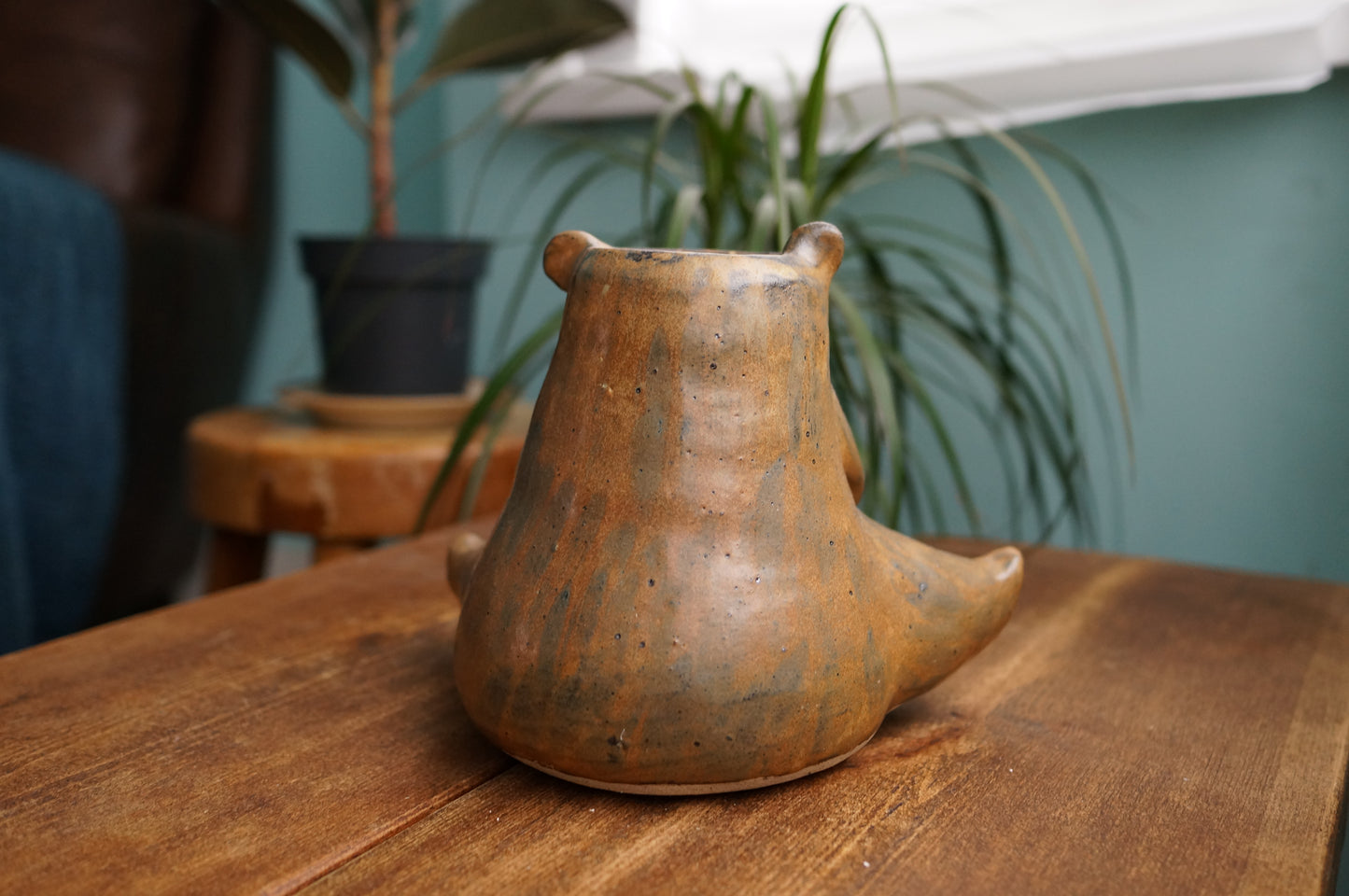 Brown Bear Vase