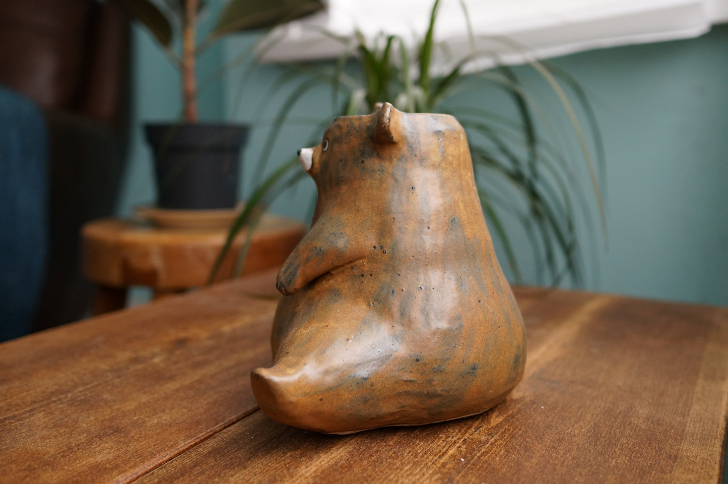Brown Bear Vase