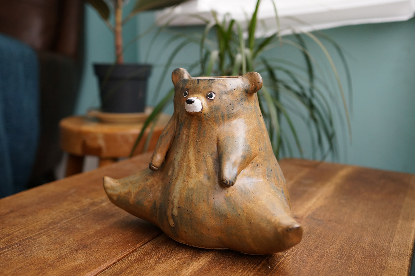 Brown Bear Vase