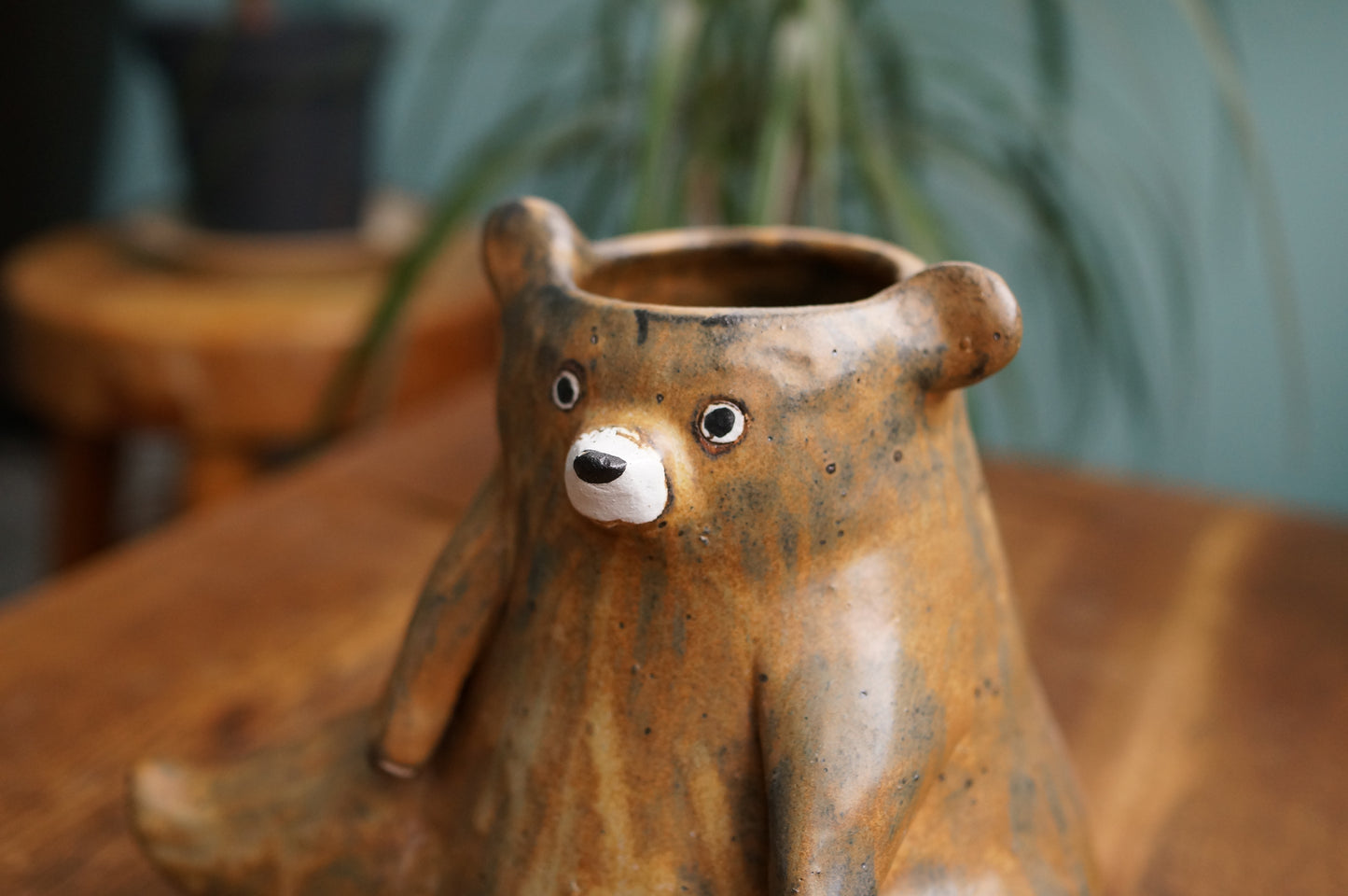 Brown Bear Vase