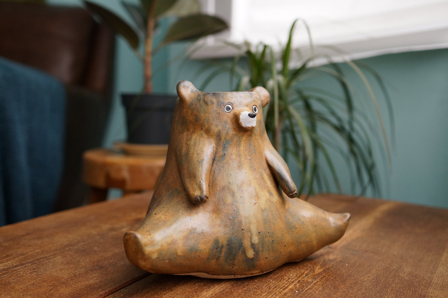 Brown Bear Vase