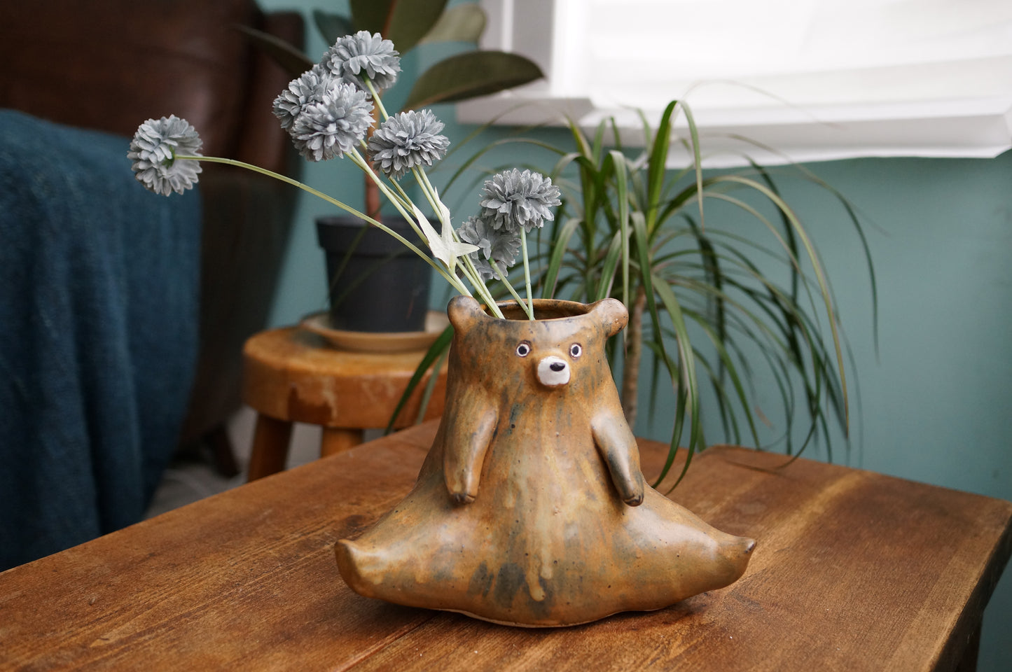 Brown Bear Vase