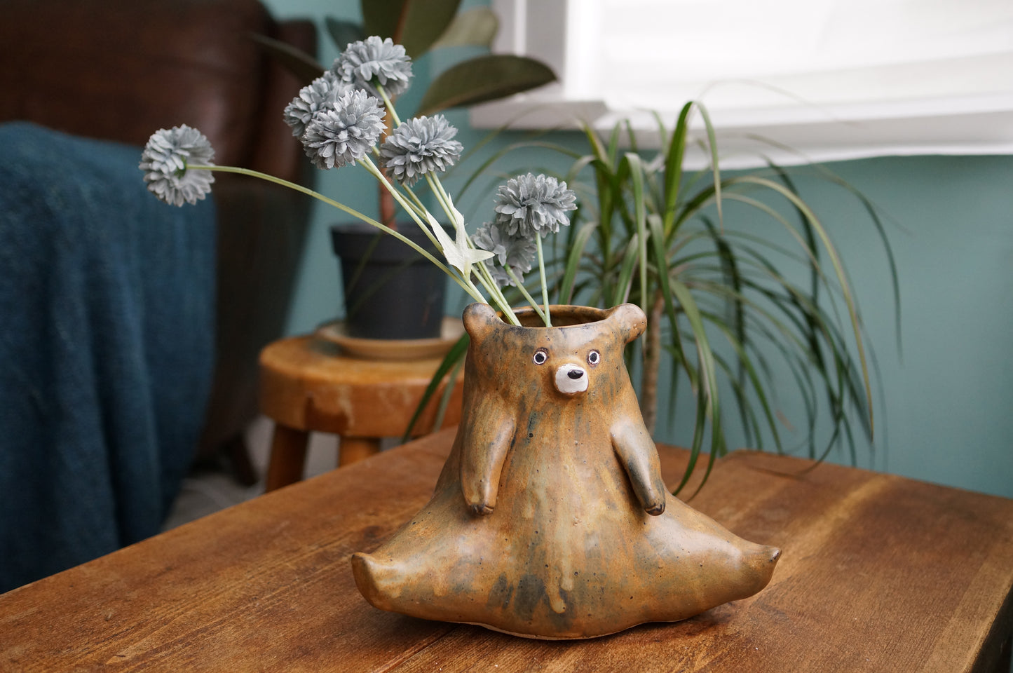 Brown Bear Vase