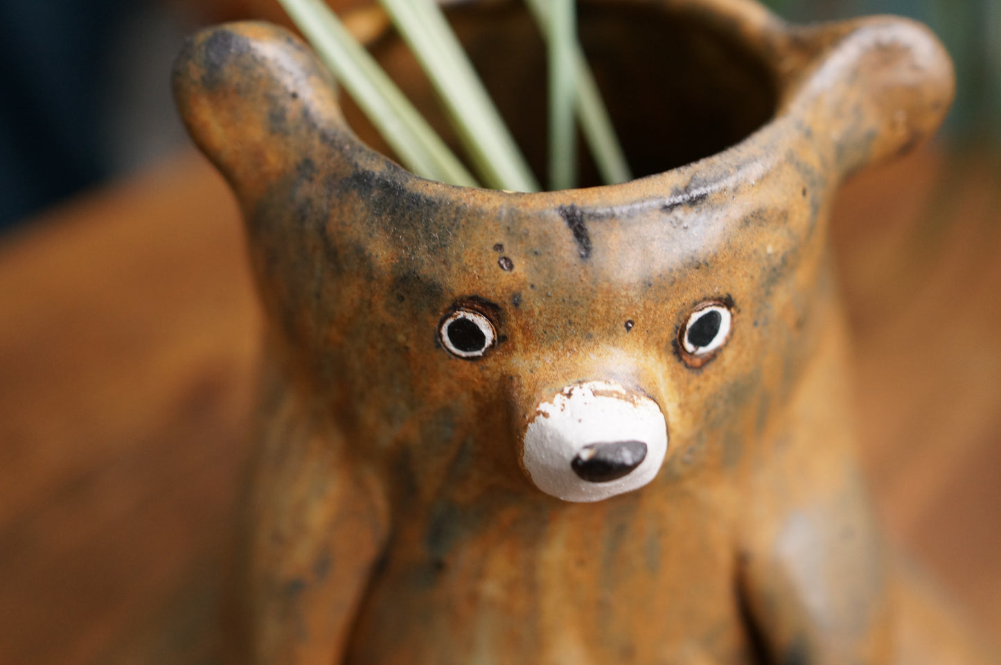 Brown Bear Vase