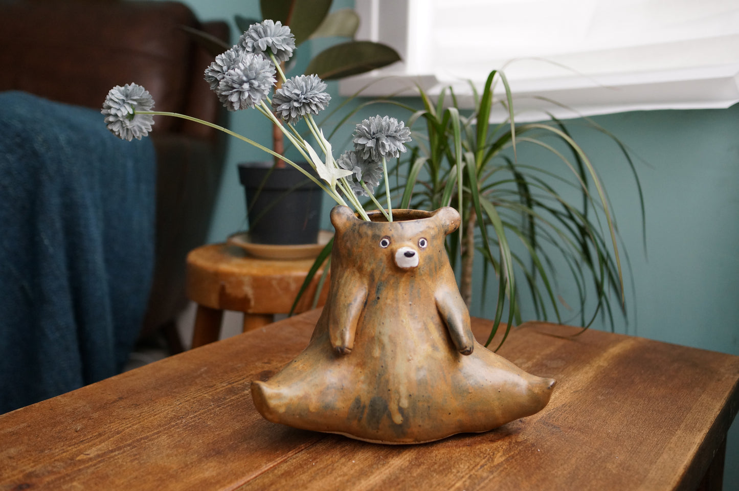 Brown Bear Vase
