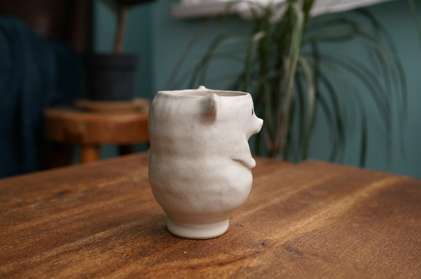 Handbuilt Polar Bear Cup