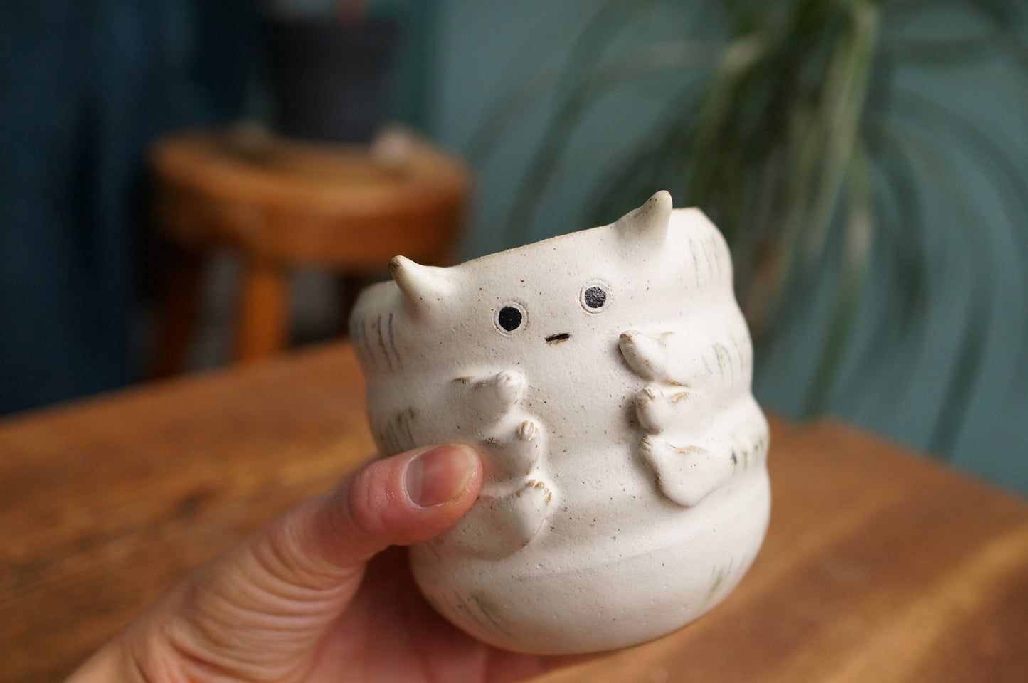 White Caterpillar Mug