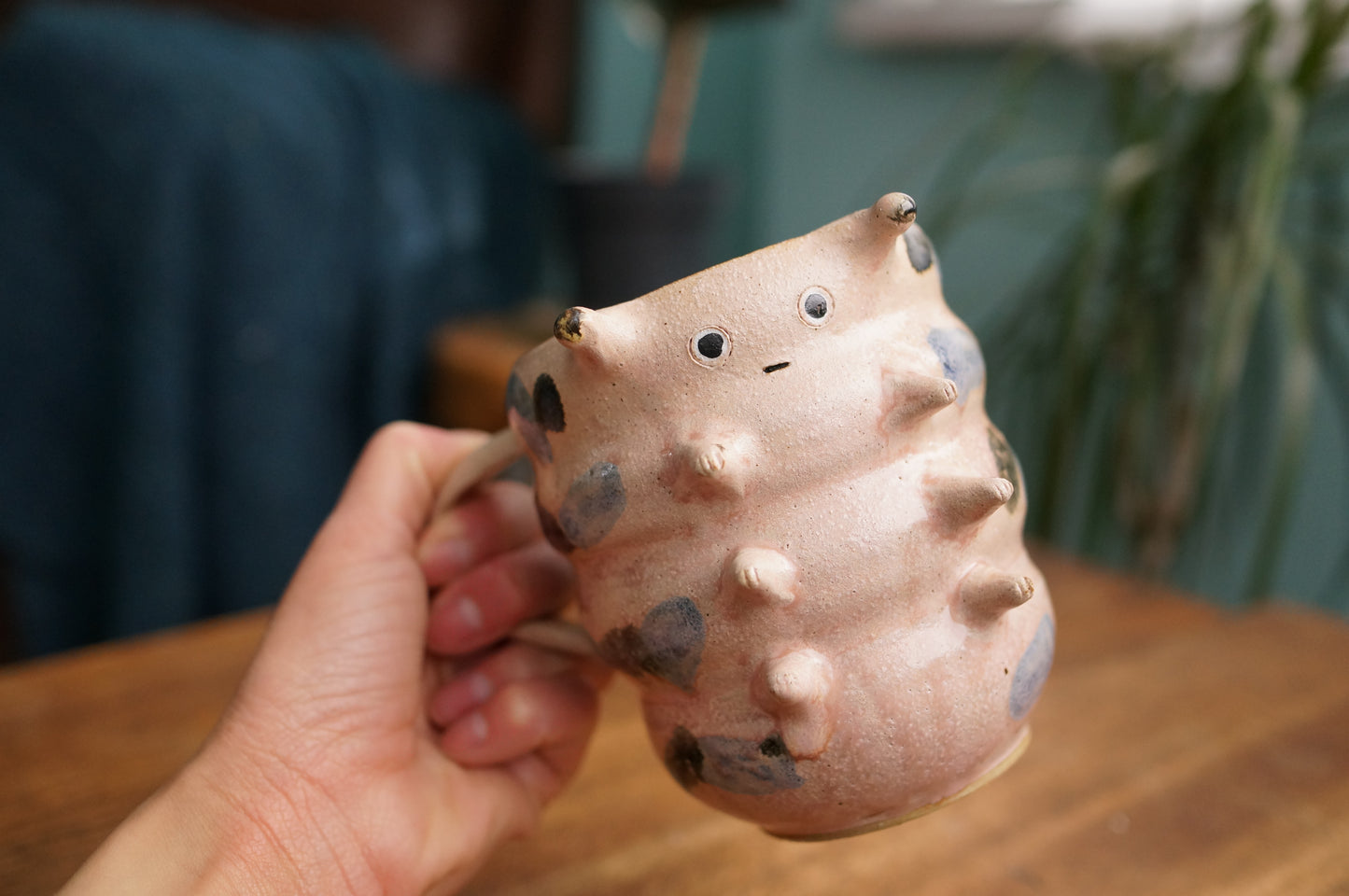 Pink Caterpillar Mug