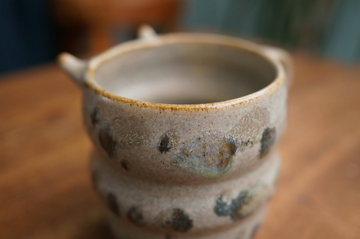 Small Grey Green Caterpillar Mug
