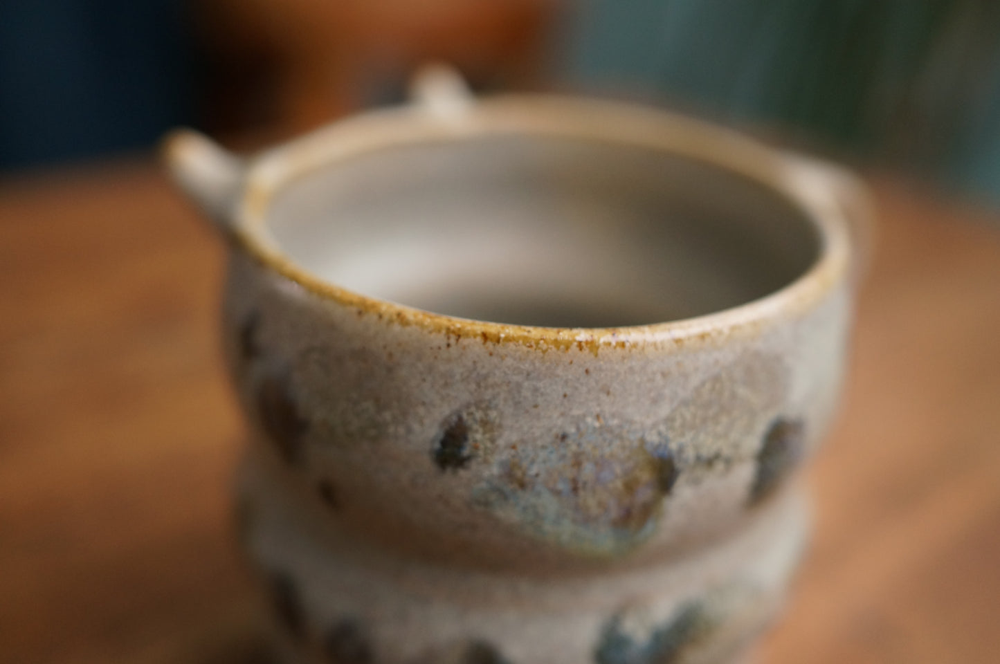 Small Grey Green Caterpillar Mug