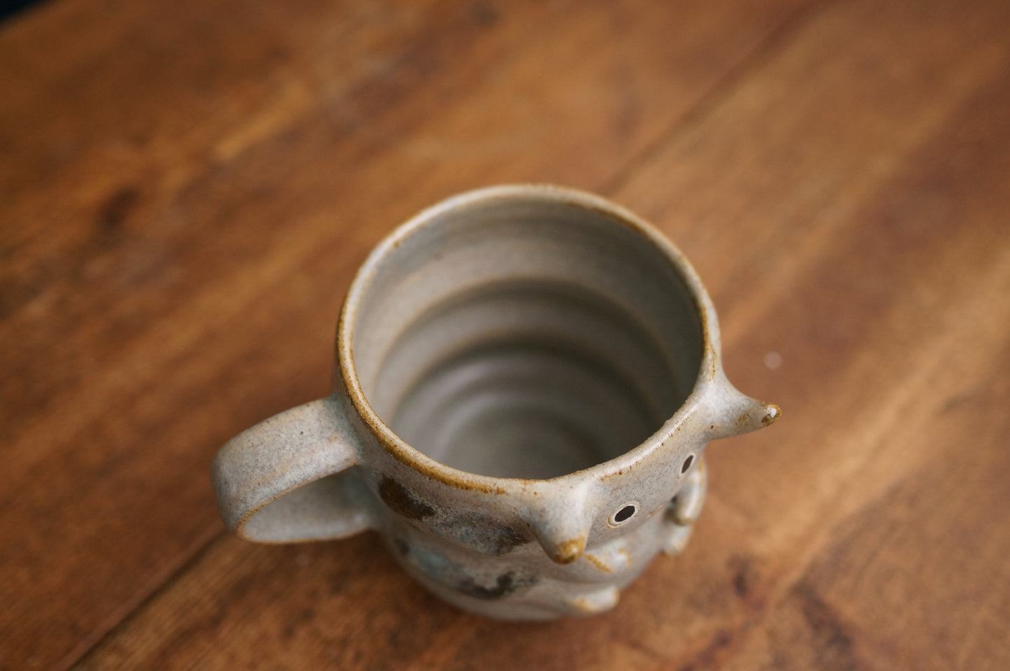 Small Grey Green Caterpillar Mug