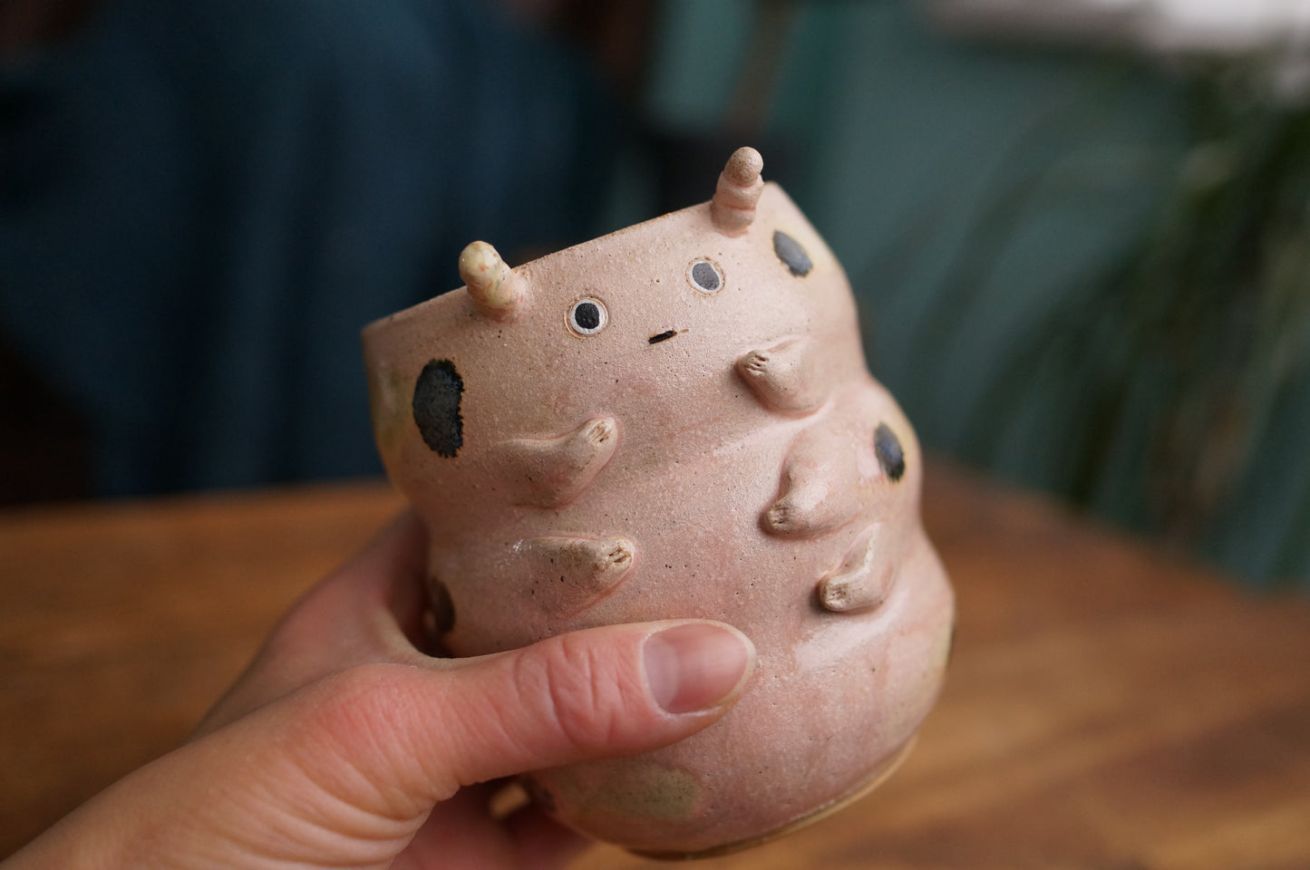 Pink Caterpillar Mug