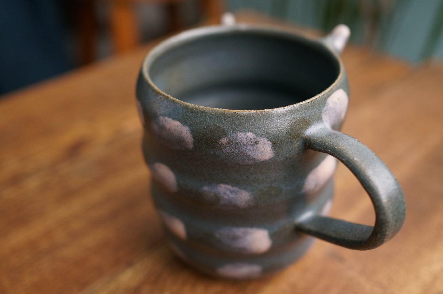 Blue Caterpillar Mug