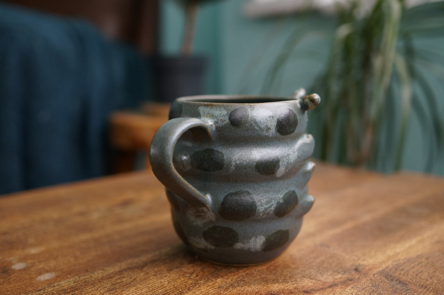Blue Caterpillar Mug