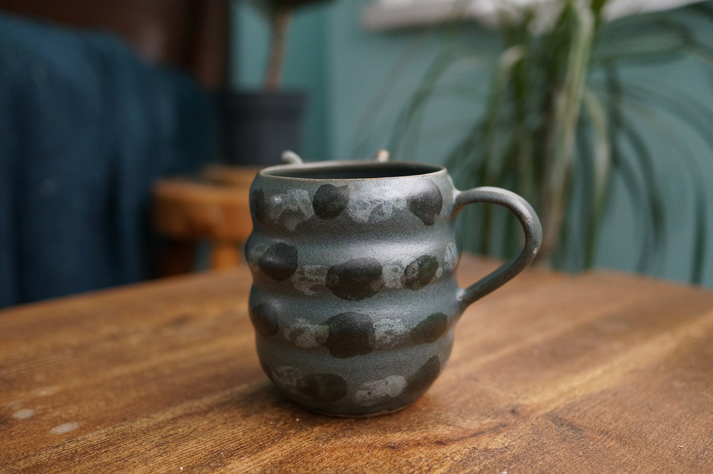 Blue Caterpillar Mug
