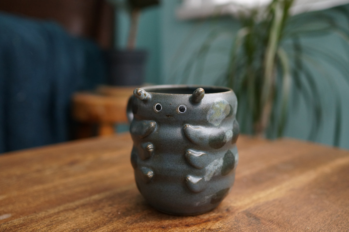 Blue Caterpillar Mug