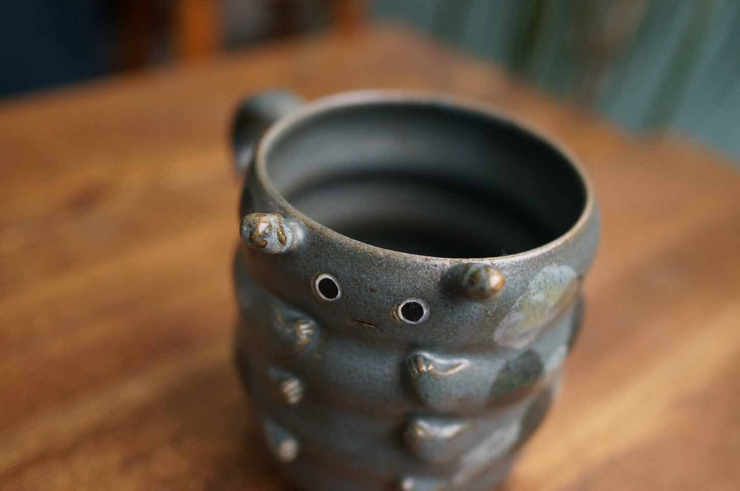 Blue Caterpillar Mug