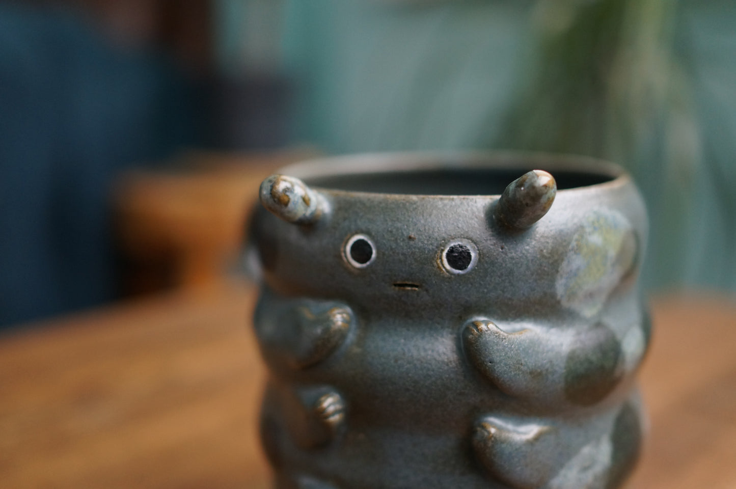 Blue Caterpillar Mug