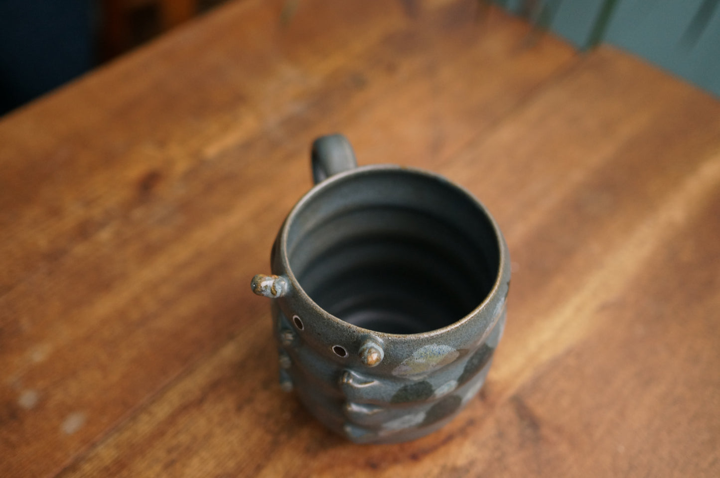 Blue Caterpillar Mug