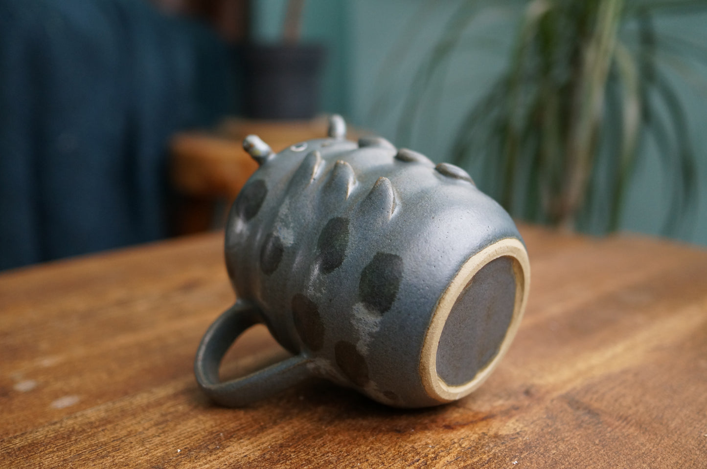 Blue Caterpillar Mug