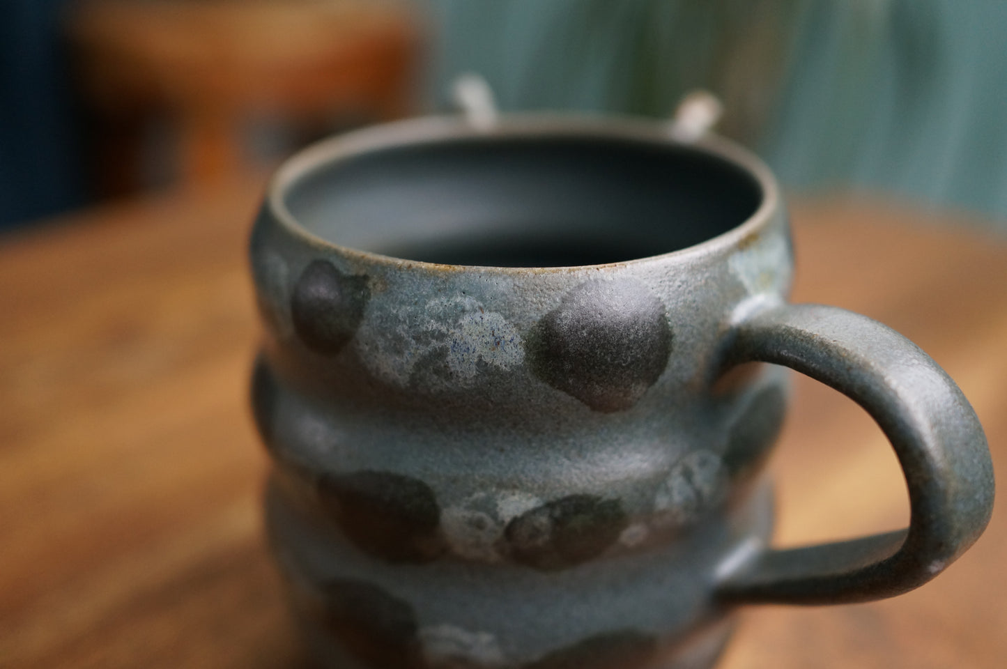 Blue Caterpillar Mug