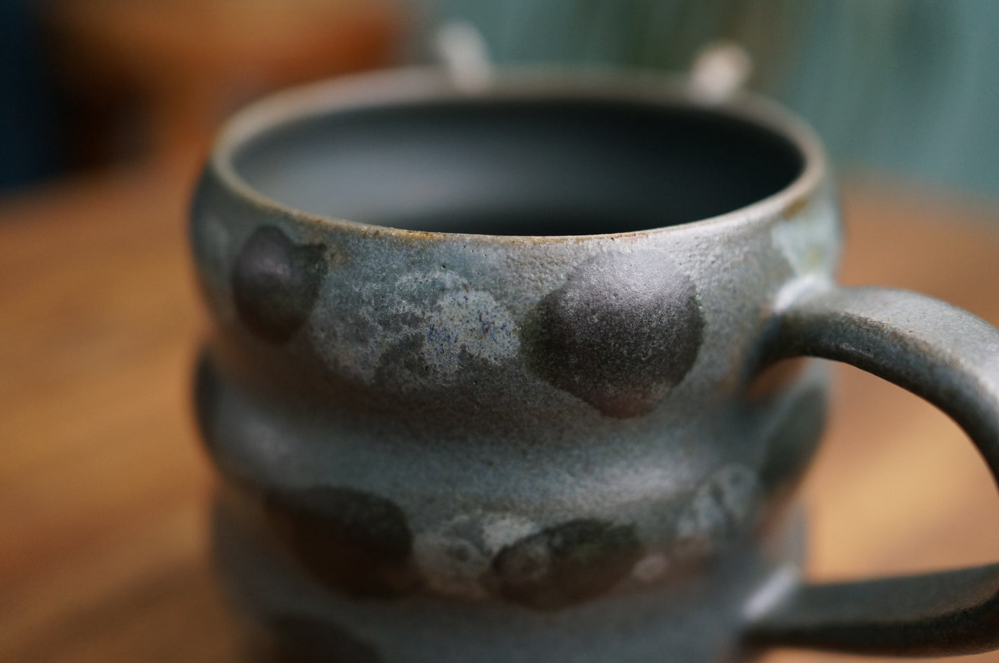 Blue Caterpillar Mug